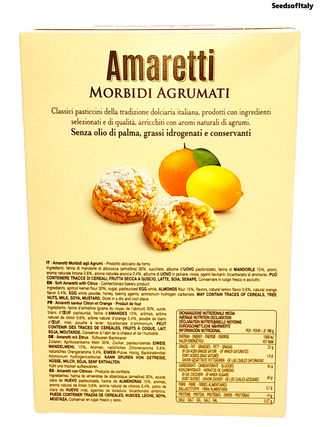 Falcone Amaretti Morbidi d’Abruzzo – Weiche Amaretti mit Zitrusfrüchten – Italienisches Feingebäck Agrumati