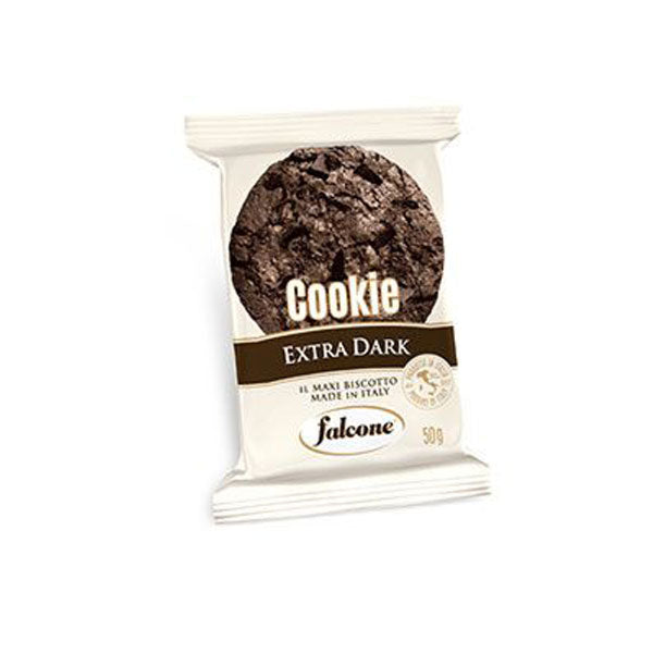 Falcone American Cookies Extra Dark – Knusprige Kekse mit dunkler Zartbitterschokolade – Italienisches Gebäck