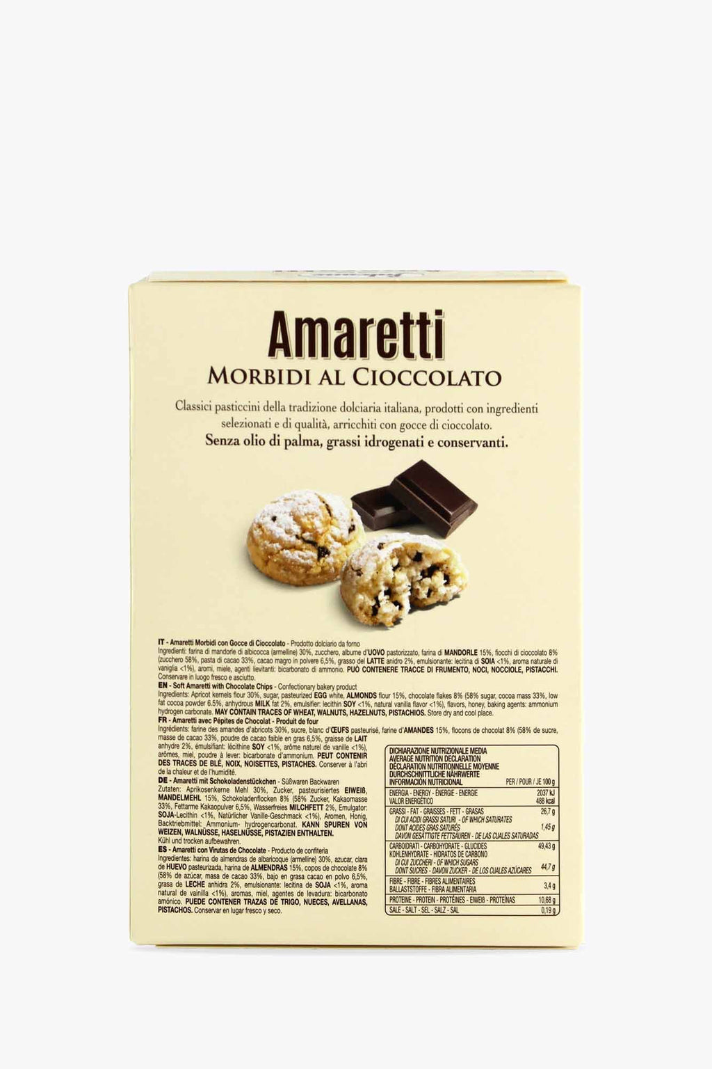 Falcone Amaretti Morbidi d’Abruzzo: Weiche Amaretti mit Schokolade – Italienisches Mandelgebäck Cioccolato