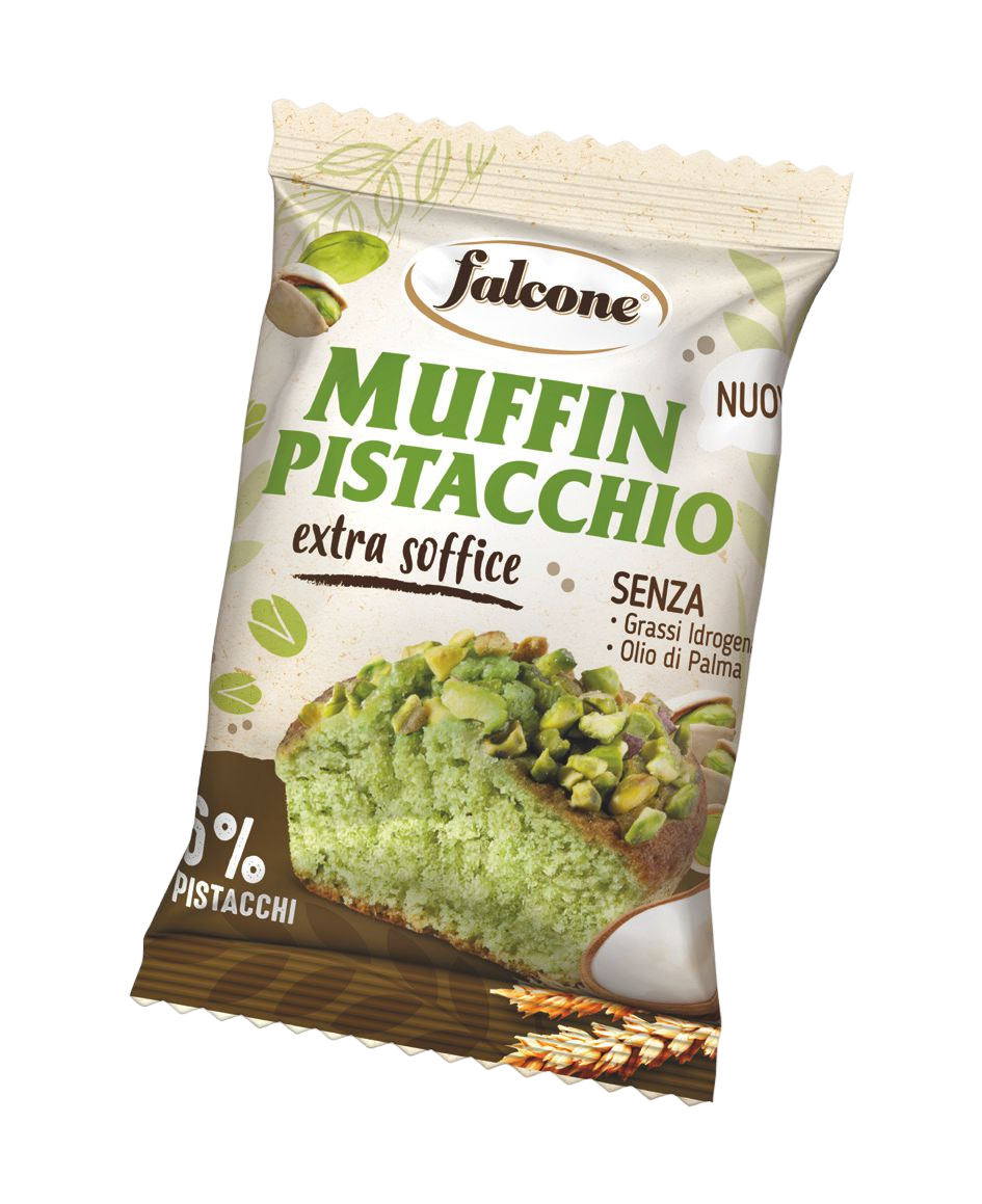 Falcone Muffin Pistacchio – Saftige Muffins mit Pistaziencreme-Füllung – Italienisches Gebäck von Falcone